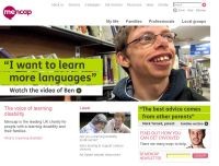 Mencap homepage with video