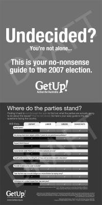 Activism Around an Election: AU 07 Undecided image